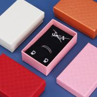 Jewelry Gift Box, Kraft, with Sponge, Rectangle, hardwearing 