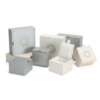 Jewelry Gift Box, Paper, with Velveteen,  Square, hardwearing & dustproof 