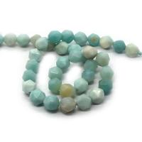 Amazonit Perlen, rund, DIY & verschiedene Größen vorhanden & facettierte, gemischte Farben, Länge:ca. 14.96 ZollInch, verkauft von Strang