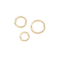Связывания кольцо-латуни, Латунь, Кольцевая форма, плакирован золотом, DIY & разный размер для выбора, 2.2mm, продается PC