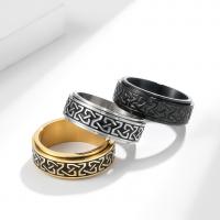 Couple Finger Rings, Titanium Steel, polished, fashion jewelry & Unisex 8mm 