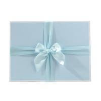 Jewelry Gift Box, Paper, Square, 2 pieces & dustproof & with ribbon bowknot decoration 