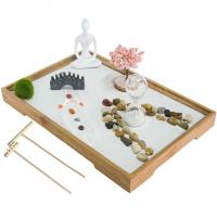 Bamboo Zen Sandbox Ornament, handmade, for home and office 