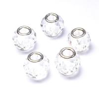 Fashion Crystal Beads, silver color plated, DIY, Crystal CAL Approx 5mm 