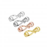 Sterling Silver Hook and Eye Clasp, 925 Sterling Silver, plated, DIY 