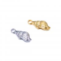 Stainless Steel Pendants, 304 Stainless Steel, Conch, Vacuum Ion Plating, DIY 