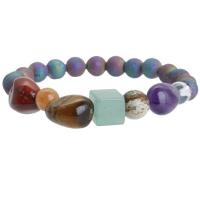 Gemstone Bracelets, Ice Quartz Agate, colorful plated, fashion jewelry & for woman, 10mm,8-10mm Approx 7.09 Inch 