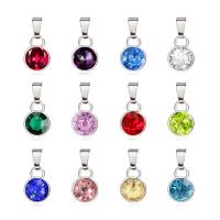 Crystal Jewelry Pendants, 304 Stainless Steel, with Crystal, Vacuum Ion Plating, DIY 