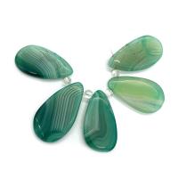 Lace Agate Pendants, Teardrop, Natural & 5 pieces & DIY, green, 16*25-18*35mm 