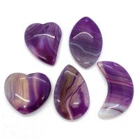 Lace Agate Pendants, Unisex, purple, 35x45- 