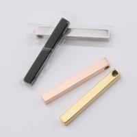Stainless Steel Pendants, 304 Stainless Steel, Rectangle, plated Approx 3mm 