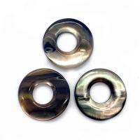 Natural Seashell Pendant, Donut & Unisex 20mm 