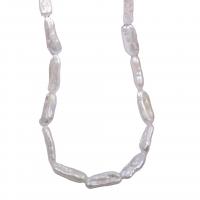 Biwa Cultured Freshwater Pearl Beads, irregular, DIY, white, 8-18mm Approx 36-38 cm 