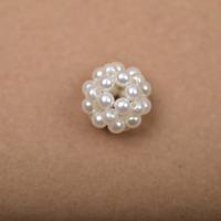 Ball Cluster Cultured Pearl Beads, Plastic Pearl, DIY white 