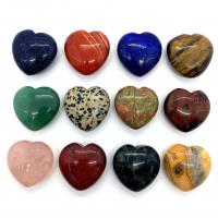 Gemischte Edelstein Perlen, Herz, DIY & verschiedenen Materialien für die Wahl & kein Loch, keine, 30x30mm, verkauft von PC
