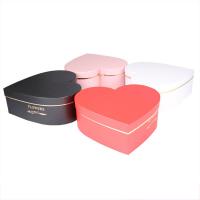 Jewelry Gift Box, Copper Printing Paper, Heart, three pieces & gold accent 