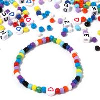Seedbead DIY Bracelet Set, Elastic Thread & beads mixed colors 