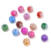 Crackle Acrylic Beads, Round, DIY mixed colors, 8/10/12mm 