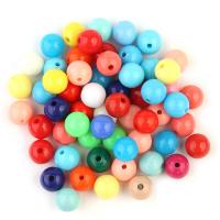 Solide Acryl Perlen, rund, DIY & verschiedene Größen vorhanden, gemischte Farben, 5/6/8/10mm, 100PCs/Tasche, verkauft von Tasche