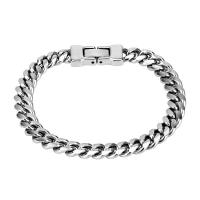 304 Stainless Steel Bracelet, polished, fashion jewelry & for man, original color, 8mm 