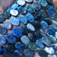 Apatite Beads, Apatites, irregular, polished, DIY, blue Approx 38 cm 