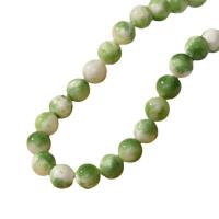 persische Jade Perle, rund, DIY & verschiedene Größen vorhanden, grün, Länge:ca. 15.35 ZollInch, verkauft von Strang