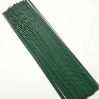 Plastic Artificial Flower Rod, with Iron, green Approx 40 cm 
