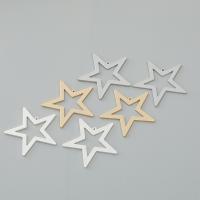 Brass Star Pendants, plated, fashion jewelry & DIY 29mm 