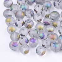 Perles de verre mat, Des billes de verre, Rond, Placage, DIY & givré, plus de couleurs à choisir, 8-8.5mm Environ 1.5mm, Environ Vendu par sac