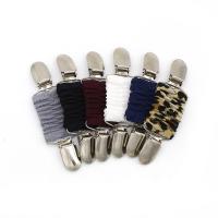 Zinklegierung Pullover Schal Clip, mit Stoff, für Frau, keine, 115x31mm, verkauft von PC