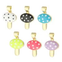 Enamel Brass Pendants, gold color plated, fashion jewelry & DIY & for woman Approx 3mm 