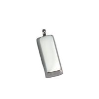 Stainless Steel Pendants, 304 Stainless Steel, Rectangle, DIY, original color 