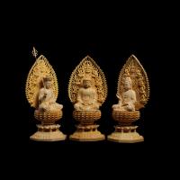 Buddhist Gift Decoration, Boxwood, Carved, for home and office 