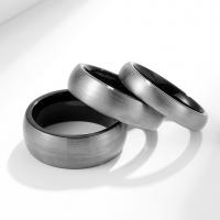Tungsten Steel Finger Ring, Unisex 