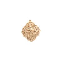 Hollow Brass Pendants, high quality gold color plated 