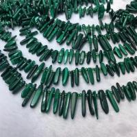 Natürliche Malachit Perlen, mit Seedbead, Unregelmäßige, poliert, DIY, grün, 10-20mm, Länge:ca. 38 cm, verkauft von Strang