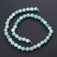Amazonit Perlen, rund, poliert, Star Cut Faceted & DIY & verschiedene Größen vorhanden, keine, Länge:ca. 14.96 ZollInch, verkauft von Strang