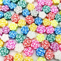 Perles bijoux Fimo , argile de polymère, Rose, DIY, couleurs mélangées, 10mm, Environ Vendu par sac