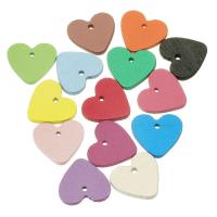 Dyed Wood Pendants, Heart, stoving varnish, Unisex Approx 1mm, Approx 
