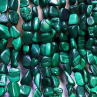Perles en Malachite naturelle, Irrégulière, poli, DIY, vert, 9-12mm Environ 14.96 pouce, Vendu par brin