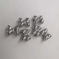 CCB Plastic Beads, Copper Coated Plastic, Bowknot, platinum color plated, DIY Approx 4mm 