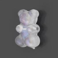 Frosted Acrylic Beads, Bear, DIY, clear Approx 1.5mm, Approx 