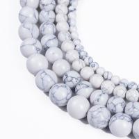 Synthetische Türkis Perlen, rund, poliert, DIY & verschiedene Größen vorhanden, Länge:ca. 17 ZollInch, verkauft von Strang