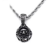 Stainless Steel Pendants, 304 Stainless Steel, Vacuum Plating, fashion jewelry & for woman & blacken, black, 16mm 
