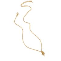 Zinc Alloy Necklace, Rose, gold color plated, for woman Approx 20.47 Inch 