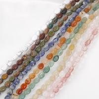Gemischte Edelstein Perlen, DIY & verschiedenen Materialien für die Wahl, 6x9mm, Bohrung:ca. 1mm, ca. 50PCs/Strang, verkauft von Strang