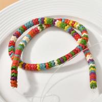 Synthetische Türkis Perlen, DIY, gemischte Farben, 4x6mm, ca. 135PCs/Strang, verkauft von Strang