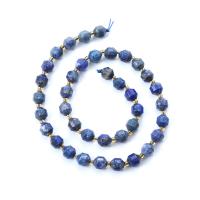 Perles de pierre lasurite naturelles, Lapis lazuli, avec Seedbead, lanterne, poli, DIY & normes différentes pour le choix & facettes, bleu Environ 14.96 pouce, Vendu par brin