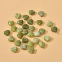 Südliche Jade Perle, Herz, DIY, 10x10mm, Bohrung:ca. 1mm, verkauft von PC