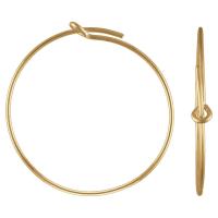 Gold Filled earring hoop component, Donut, 14K gold-filled 